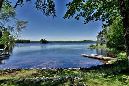 Idyllic Pet-Friendly Waterfront Cabin with Private Boat Dock on Teale Lake in Hayward, Wisconsin - Hayward, Wisconsin - glamping.directory