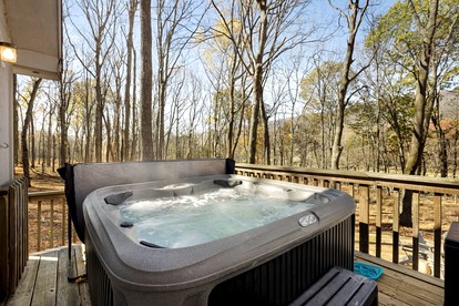 Spacious Chalet Cabin with Hot Tub, Fire Pit and Grill in Rock Gap, WV - Rock Gap, West Virginia - glamping.directory