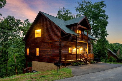 The Lazy Bee Log Cabin Retreat Sevierville, TN - glamping.directory