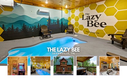 The Lazy Bee Log Cabin Retreat Sevierville, TN - Sevierville, Tennessee - glamping.directory