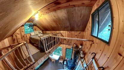 Secluded and Off-Grid, Pet Friendly Cabin on Private Pond in Glenfield, New York - Glenfield, New York - glamping.directory