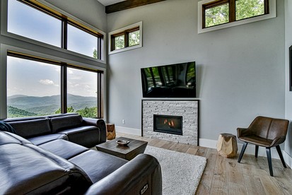 Stunning Modern Mountain Home with Wrap-Around Deck and Million-Dollar Views Near Downtown Black Mountain, NC - Black Mountain, North Carolina - glamping.directory