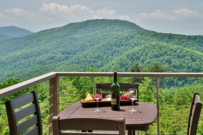 Stunning Modern Mountain Home with Wrap-Around Deck and Million-Dollar Views Near Downtown Black Mountain, NC - Black Mountain, North Carolina - glamping.directory