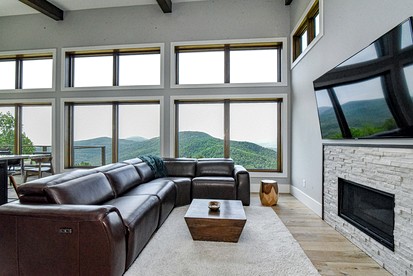 Stunning Modern Mountain Home with Wrap-Around Deck and Million-Dollar Views Near Downtown Black Mountain, NC - Black Mountain, North Carolina - glamping.directory