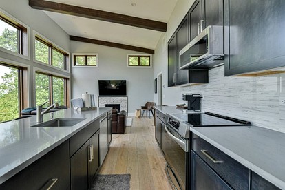 Stunning Modern Mountain Home with Wrap-Around Deck and Million-Dollar Views Near Downtown Black Mountain, NC - Black Mountain, North Carolina - glamping.directory