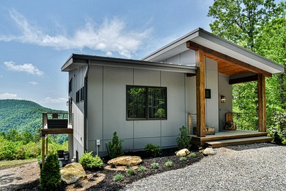 Stunning Modern Mountain Home with Wrap-Around Deck and Million-Dollar Views Near Downtown Black Mountain, NC - Black Mountain, North Carolina - glamping.directory