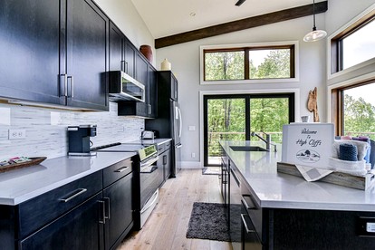 Stunning Modern Mountain Home with Wrap-Around Deck and Million-Dollar Views Near Downtown Black Mountain, NC - Black Mountain, North Carolina - glamping.directory