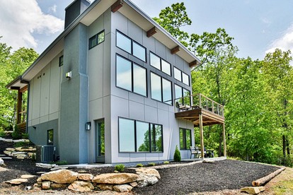 Stunning Modern Mountain Home with Wrap-Around Deck and Million-Dollar Views Near Downtown Black Mountain, NC - glamping.directory