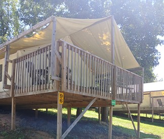 Breathtaking Family Friendly Tented Cabin in Logan, Ohio - Logan, Ohio - glamping.directory