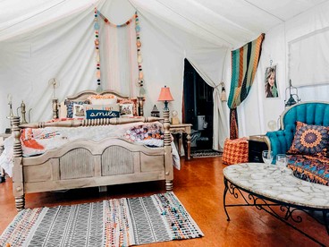 Luxury Safari Tent in Irwin, Idaho near Jackson Hole & Palisades Lake - Irwin, Idaho - glamping.directory