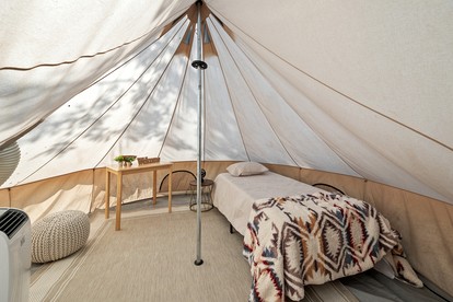 Stunning Bell Tent with Beautiful Upper Cumberland Mountain Range Views for a Memorable Getaway in Tennessee - Silver Point, Tennessee - glamping.directory