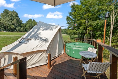 Stunning Bell Tent with Beautiful Upper Cumberland Mountain Range Views for a Memorable Getaway in Tennessee - glamping.directory