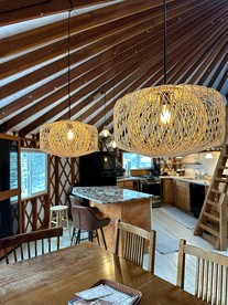 Cozy Mountain Yurt with Panoramic Views near Selkirk Mountains, Sandpoint Idaho - Sandpoint, Idaho - glamping.directory