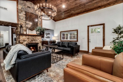 Tranquil Woodland Retreat with Hot Tub and Arcade Games near Black Mountain, NC - Black Mountain, North Carolina - glamping.directory