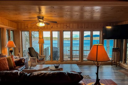 Gorgeous Family Cabin with Incredible Lake Views in Maine - Fryeburg, Maine - glamping.directory
