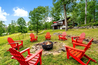 Mountain View Cabin with Hot Tub, Fire Pit and Grill in  Berkeley Springs , WV - Berkeley Springs , West Virginia - glamping.directory