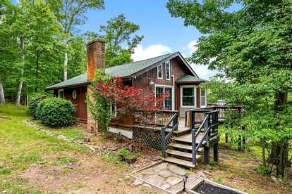 Mountain View Cabin with Hot Tub, Fire Pit and Grill in  Berkeley Springs , WV - glamping.directory