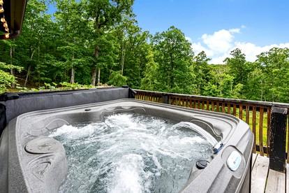Mountain View Cabin with Hot Tub, Fire Pit and Grill in  Berkeley Springs , WV - Berkeley Springs , West Virginia - glamping.directory
