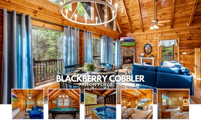 Romantic Smoky Mountain Cabin with Hot Tub, Scenic Views & Game Loft near Pigeon Forge, Tennessee - Pigeon Forge, Tennessee - glamping.directory