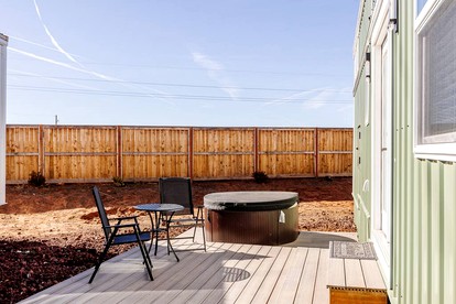 Tiny House Tranquility: Fully Equipped Original Retreat in Apple Valley - Apple Valley, Utah - glamping.directory