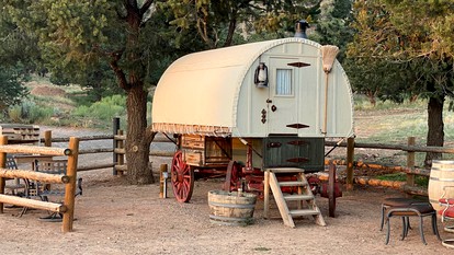 Shepherds Camp Wagon Near Capitol Reef National Park - Grover, Utah - glamping.directory