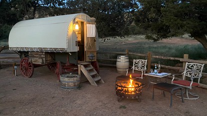 Shepherds Camp Wagon Near Capitol Reef National Park - glamping.directory