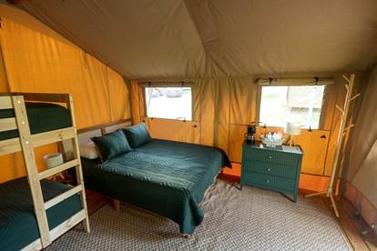 Scenic Glamping Home with Lakeside Marina Access Near Lake Livingston in Point Blank, Texas - Onalaska, Texas - glamping.directory