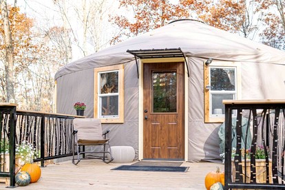 Pet Friendly Yurt with a Shared Sauna House in Northern Wisconsin, Ideal for a Weekend Escape in the Wilderness - glamping.directory