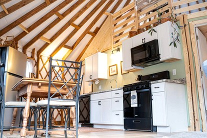 Pet Friendly Yurt with a Shared Sauna House in Northern Wisconsin, Ideal for a Weekend Escape in the Wilderness - Boulder Junction, Wisconsin - glamping.directory