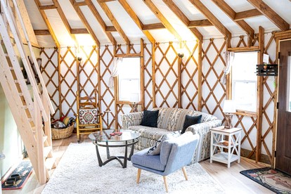 Pet Friendly Yurt with a Shared Sauna House in Northern Wisconsin, Ideal for a Weekend Escape in the Wilderness - Boulder Junction, Wisconsin - glamping.directory