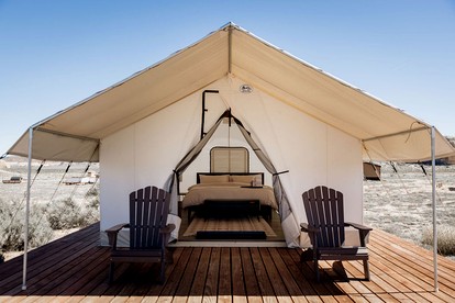 Secluded Sustainable Bell Tent Retreat with Private Decks Near Monticello, Utah - glamping.directory