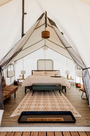 Secluded Sustainable Bell Tent Retreat with Private Decks Near Monticello, Utah - Monticello, Utah - glamping.directory
