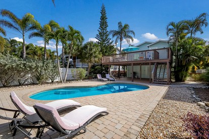 Delighting Beach House with Swimming Pool in Anna Maria, Florida - glamping.directory