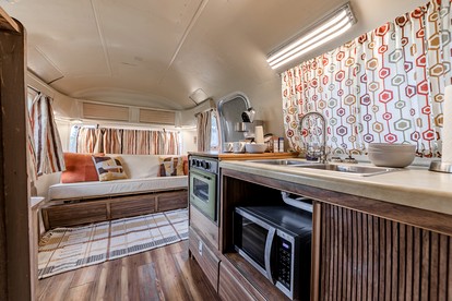 Newly Renovated Camper with Fresh Decor and Tiny Deck in Texas - Spicewood, Texas - glamping.directory