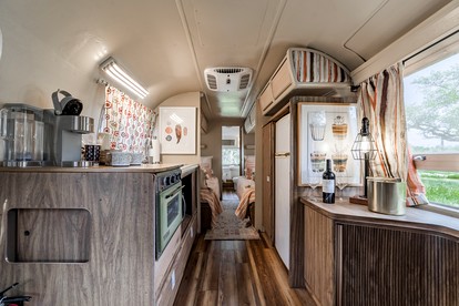 Newly Renovated Camper with Fresh Decor and Tiny Deck in Texas - Spicewood, Texas - glamping.directory
