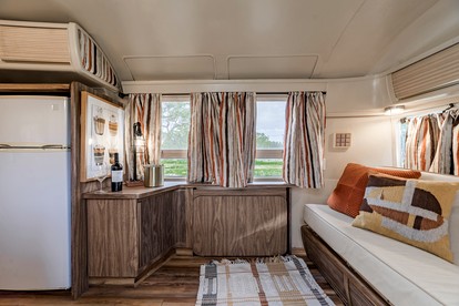 Newly Renovated Camper with Fresh Decor and Tiny Deck in Texas - Spicewood, Texas - glamping.directory
