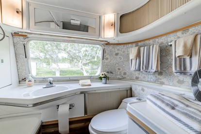 Newly Renovated Camper with Fresh Decor and Tiny Deck in Texas - Spicewood, Texas - glamping.directory