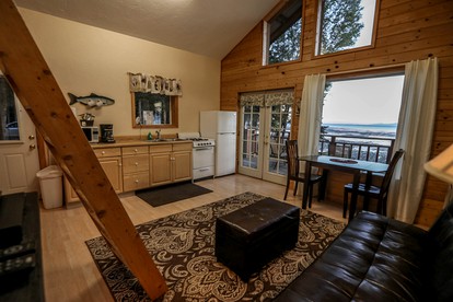 Spacious Waterfront Cabin Rental on the Shores of Cook Inlet, Alaska - Kasilof, Alaska - glamping.directory