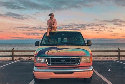 Unique Hand-Painted Campervan Rental near Miami for Florida Road Trip - Hallandale Beach, Florida - glamping.directory