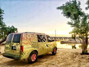 Unique Hand-Painted Campervan Rental near Miami for Florida Road Trip - Hallandale Beach, Florida - glamping.directory