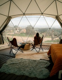 Enchanting Dome Glamping with Mountain and Pacific Views Near Fallbrook in Southern California - Fallbrook, California - glamping.directory