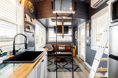 Secluded Bliss: Contemporary Tiny House with Deck in Apple Valley - Apple Valley, Utah - glamping.directory