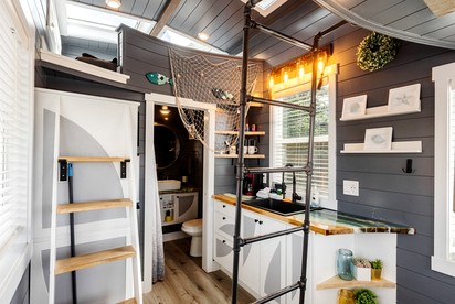 Secluded Bliss: Contemporary Tiny House with Deck in Apple Valley - Apple Valley, Utah - glamping.directory