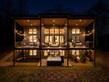 Luxurious Modern Mountain Retreat with Hot Tub & Stargazing Dome Near Berkeley Springs, Hedgesville WV - glamping.directory