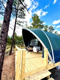 Cozy Family Glamping Escape with Heritage Orchard near Mountainair in Torreon, New Mexico - Torreon, New Mexico - glamping.directory