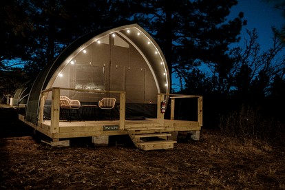 Cozy Family Glamping Escape with Heritage Orchard near Mountainair in Torreon, New Mexico - Torreon, New Mexico - glamping.directory