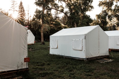 Romantic Getaways near Santa Fe Forest in this Safari Tent Rental in New Mexico - Pecos, New Mexico - glamping.directory
