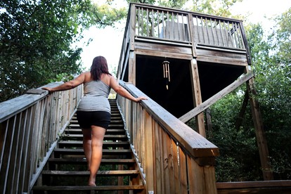 Log Cabin with Private Hot Tub for Rural Getaway near Downtown Brenham, Texas - glamping.directory