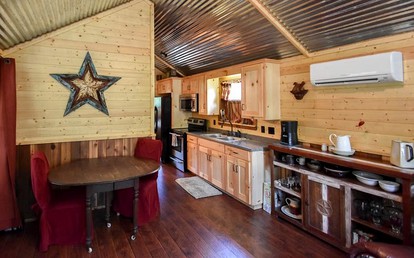 Log Cabin with Private Hot Tub for Rural Getaway near Downtown Brenham, Texas - Brenham, Texas - glamping.directory