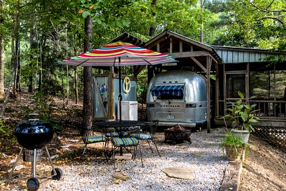 Vintage Airstream Trailer for a Glamping Escape in Alabama - glamping.directory